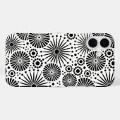 bloemen Zwart en Wit vector bloempatroon Case-Mate iPhone Case (Achterkant (horizontaal))