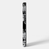 Bloemen Zwart-wit Waterverf Gepersonaliseerd Case-Mate iPhone Case (Achterkant / Links)