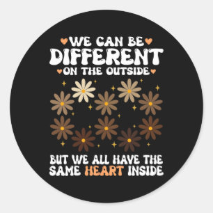 Bloemen Zwarte Geschiedenis Maand Ronde Sticker