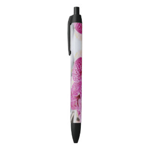 Bloemen Zwarte Inkt Pen