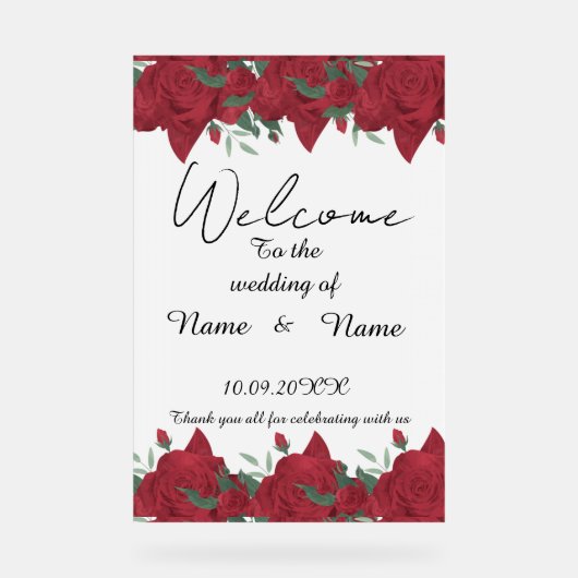 bloemenacrylverf acryl bord (Voorkant)