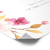 Bloemenbar Teken Liefde in Bloom Vrijgezellenfeest Poster (Hoek)