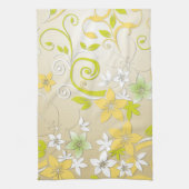 Bloemenbehang 3 theedoek (Verticaal)