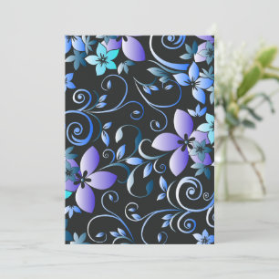 Bloemenbehang 6 bedankkaart