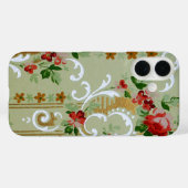 bloemenbehangpatroon, Antiek bloemen Case-Mate iPhone Case (Achterkant (horizontaal))