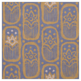bloemenblauw patroon in Indiase stijl. Stof