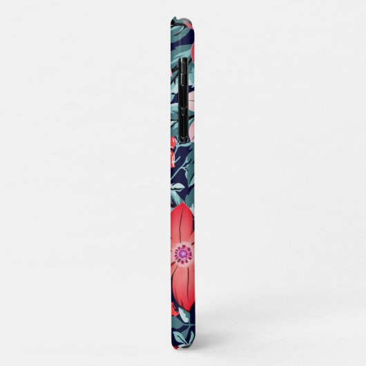 bloemenblauw tuinroze bloemen gierig Case-Mate iPhone case (Achterkant/links)