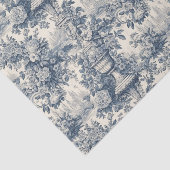 bloemenblauw vaas Toile de Jouy Tissuepapier (Detail)