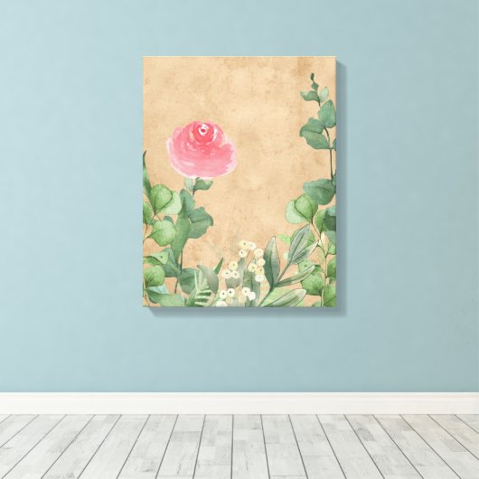 Bloemenbloei Canvas Art (Insitu (Houten vloer))