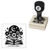 Bloemenboek Ex libris Rubber Stamp Rubberstempel (Gestempeld)