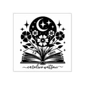Bloemenboek Ex libris Rubber Stamp Rubberstempel (Afrduk)