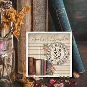  Bloemenboeken Bibliotheek Kaart Vrijgezellenfeest Servet