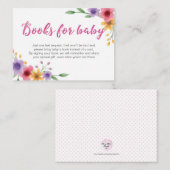 Bloemenboekenaanvraag | Baby shower Insert Kaart (Voorkant / Achterkant)
