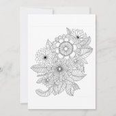 bloemenboeket | Kleur je eigen groet (Voorkant)