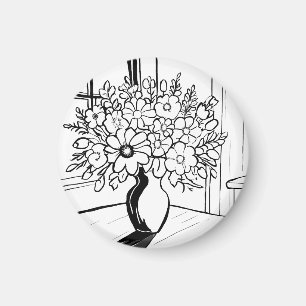 Bloemenboeket  magneet