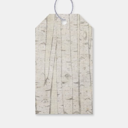 Bloemenbos dieren bos meisje verjaardag gunst cadeaulabel (Achterkant)