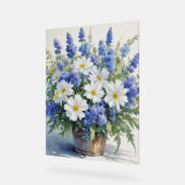 Bloemenbos Elegante Waterverf Acryl Bord (Hoek)