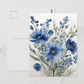 Bloemenbos Elegante Waterverf Briefkaart (Voorkant / Achterkant)