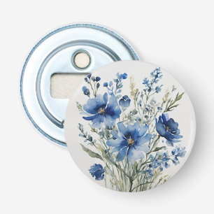 Bloemenbos Elegante Waterverf Button Flesopener