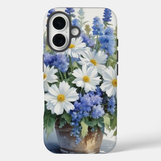 Bloemenbos Elegante Waterverf Case-Mate iPhone Case (Achterkant)