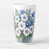 Bloemenbos Elegante Waterverf Latte Mok (Voorkant)