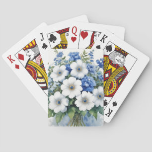 Bloemenbos Elegante Waterverf Pokerkaarten