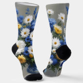 Bloemenbos Elegante Waterverf Sokken (Gebogen)