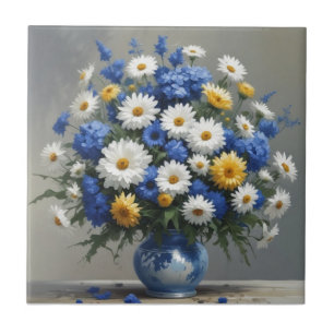 Bloemenbos Elegante Waterverf Tegeltje