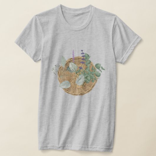 Bloemenbos in mand t-shirt (Laagn)