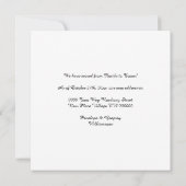 Bloemenboterbloemen gele bloem adreswijziging aankondiging (Achterkant)