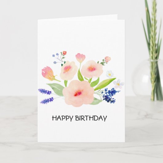 bloemenbries kaart (Voorkant)