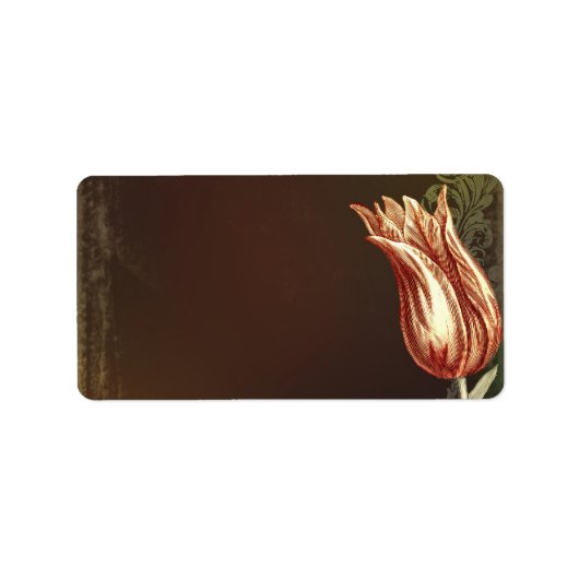  bloemenbruiloft adresetiketten etiket (Voorkant)