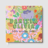 bloemenbruiloft gastenboek (Voorkant)