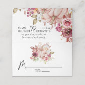 Bloemenbruiloft herfst roze bordeaux pompoen (Buitenkant ongevouwen)