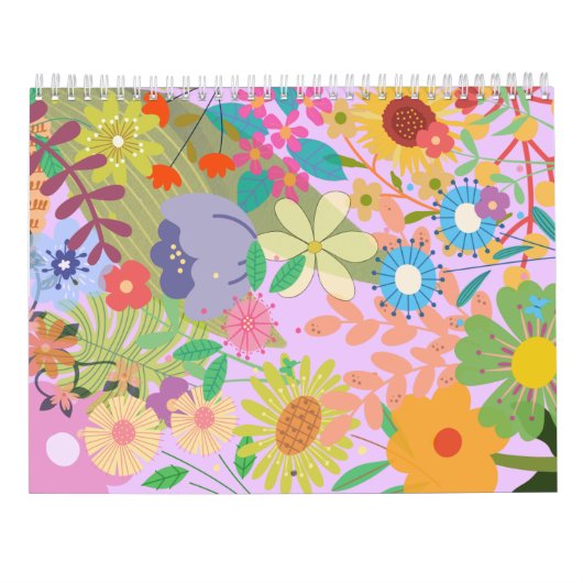 bloemenbruiloft kalender (Achterkant)