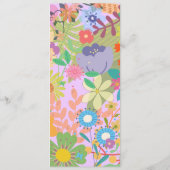 bloemenbruiloft menu (Achterkant)