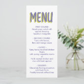 bloemenbruiloft menu (Staand voorkant)