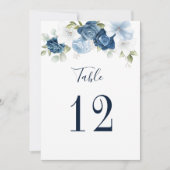 Bloemenbruiloft tafel nummer 12 zitschema kaart (Voorkant)