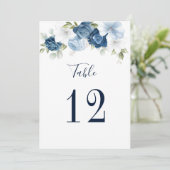 Bloemenbruiloft tafel nummer 12 zitschema kaart (Staand voorkant)