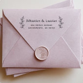 bloemenbruiloft  zelfinktende stempel