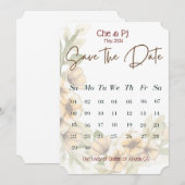 Bloemencalender Sla de datum op Kaart (Voorkant / Achterkant)