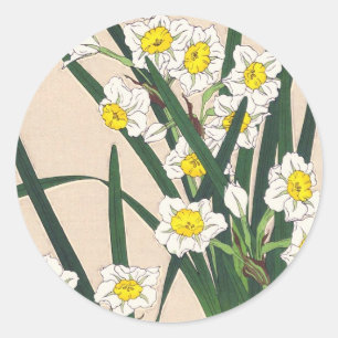 Bloemencalender van Japan Kawarazaki Shodo japan Ronde Sticker