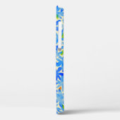 Bloemencascade: Blauwe bloemen naadloos patroon Case-Mate iPhone Case (Achterkant / Links)