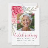 Bloemencelificatie van het Leven Funeral Programma (Voorkant)