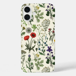 Bloemencollage iPhone 16 Plus Hoesje