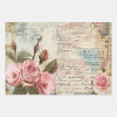  bloemencollagepatroon inpakpapier vel (Voorkant 3)