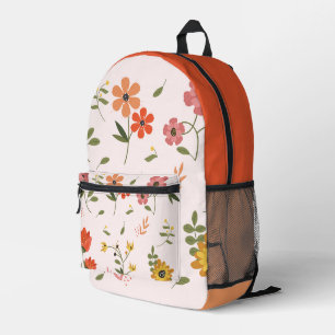 bloemencollectie bedrukte rugzak