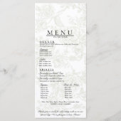 Bloemend Huwelijksmenu Menu (Voorkant)