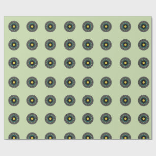 Bloemend mandala naadloos patroon cadeaupapier