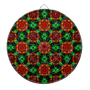 Bloemend modern boho elegant abstract patroon #504 dartbord
